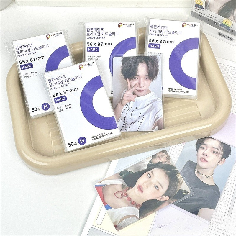 50 / 100 / 150 Cái Tay áo thẻ mềm trong suốt / Thẻ bóng chày bằng nhựa & Bảo vệ hình ảnh Kpop