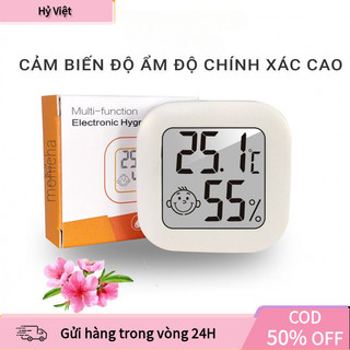 【Hỷ】Nhiệt Ẩm Kế LCD Mini Đa Dụng – Gắn Tường, Để Bàn, Dùng Trong Nhà/Phòng Ngủ/Bể Cá/Cây Cảnh