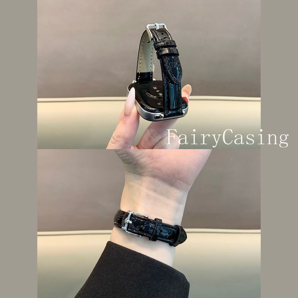 Dây đeo vòng da tre sáng cho Huawei Band 11 pro10 9 8 Dây đeo vòng tay cho Huawei Watch Fit 3 4 4Pro Dây đeo thay thế