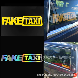 FAKE TAXI FAKE TAXI Drift Logo Ngộ nghĩnh Xe Dán FAKETAXI Phản Quang Xe Dán D87 CMCF