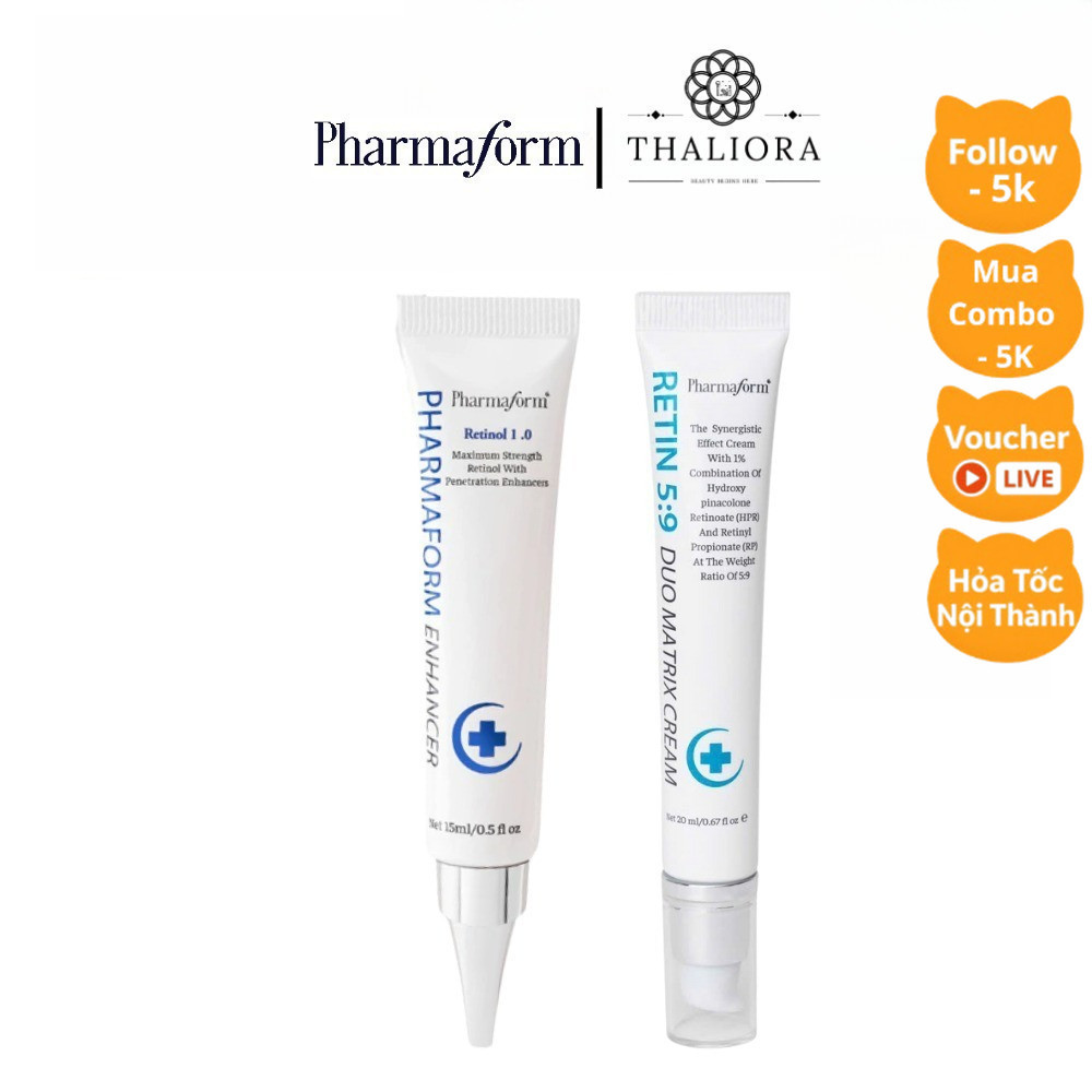 Tinh chất Pharmaform Retinol 1% Enhancer, Retin 5:9 Duo Matrix Cream ...