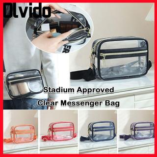 Túi đeo chéo OLVIDO, Túi đeo vai dung tích lớn chống thấm nước, Túi vệ sinh trong suốt PVC được phê duyệt tại sân vận động đa năng cho các buổi hòa nhạc Sự kiện thể thao