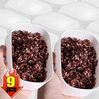3 / 6 / 9 Cái Hộp Đóng Gói Gạo Di Động 280ml - Tủ Lạnh Thực Phẩm Giữ Tươi Hộp Đựng