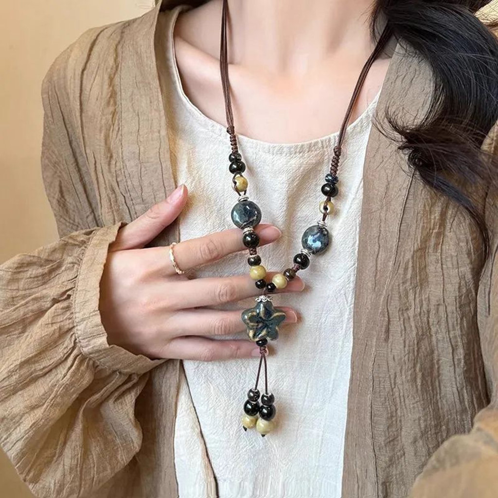 Vòng cổ mặt dây chuyền phong cách Trung Quốc, phù hợp tiệc tối và làm quà tặng ngày lễ kỷ niệm
