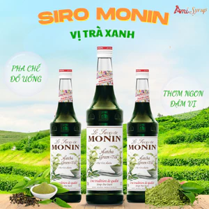Siro Monin Trà Xanh Matcha 70cl, Nguyên Liệu Pha Chế Chuyên Nghiệp, Syrup Trà Xanh Nhập Khẩu Pháp