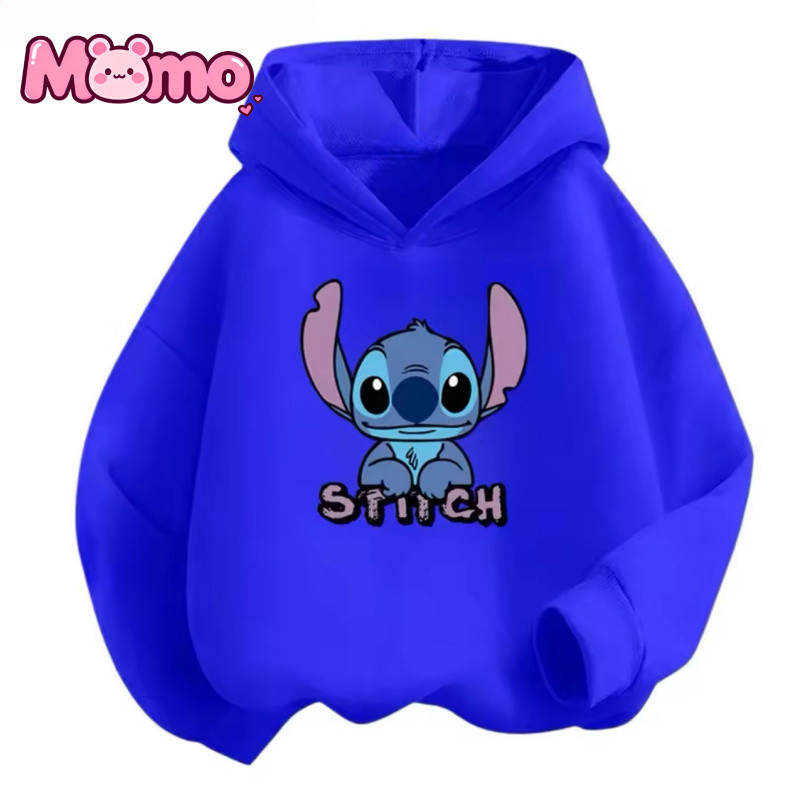 Stitch In Hình Dễ Thương Bé Trai Và Bé Gái Cùng Phong Cách Có Mũ Trùm Đầu Thoải Mái Thoáng Khí Rời Top