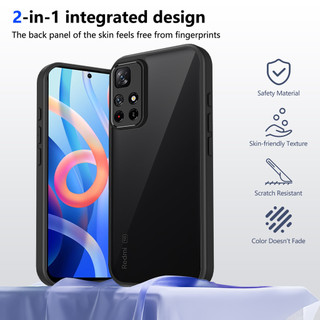 Dành Cho Xiaomi POCO M4 Pro 5G Ốp điện thoại Cứng Mờ Da-Cảm Giác Mềm Khung TPU Chống Sốc Mỏng Vỏ