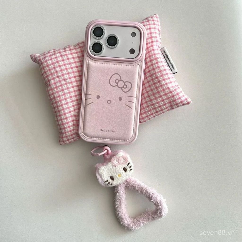 Ốp Điện Thoại Thích Hợp Cho iPhone 7 8 X XS XR XSMAX 11 12 13 14 15 16 17 Pro max Plus Air ins Style KT Cat Expression Sang Trọng Dây Buộc Chống Sốc Vỏ Bảo Vệ Chống Sốc Bao Gồm Tất Cả AVXI