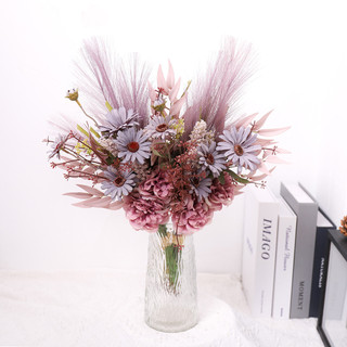 Hoa Giả Trang Trí Nhà Cửa Decor Phòng Khách Bó Cúc Lụa Mẫu Đơn Cỏ Lau Bắc Âu Sang Trọng Đạo Cụ Chụp Ảnh Tiệc Cưới Quà Tặng Cao Cấp Thẩm Mỹ Bàn Làm Việc Bình Cắm Sẵn Phong Cách Vintage Hiện Đại Nội Thất Cây Khô Đẹp Hồng Tinh Tế