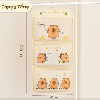 Túi Treo Tường Đựng Đồ Lót Tất Đa Năng Vải Canvas Chống Thấm Thiết Kế Treo Tủ, Treo Tường Gọn Gàng