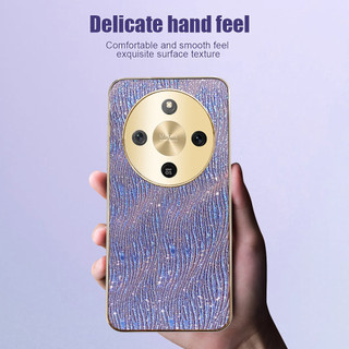 Vỏ Chống Sốc Cho HonorX9d Honor X9d 5G gợn Nước Sang Trọng Mạ Điện Cô Gái Vàng Vỏ Điện Thoại Bảo Vệ Mặt Sau Bìa Cứng