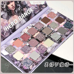 Phấn mắt màu trăng lạnh hai mươi mốt màu Matte Pearlescent Strobe Phấn mắt đa chức năng