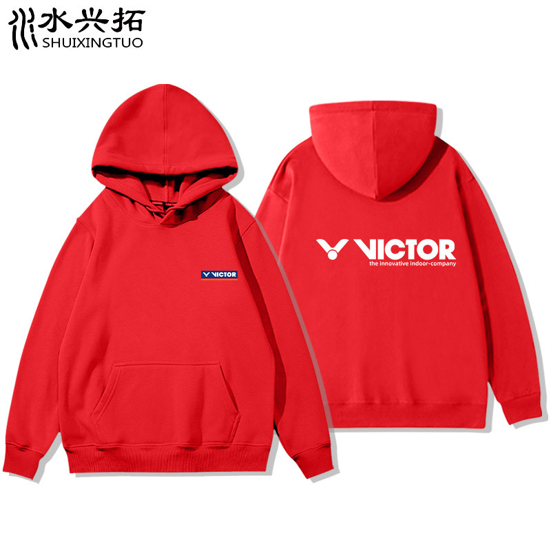 VICTOR Áo khoác cầu lông Unisex kèm mũ trùm đầu, form rộng - Mã 1205