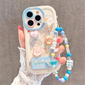 Ốp 3D búp bê Cho iPhone 1716 15 14 13 12 11 Pro Max78 Plus Xs Max Chống Sốc Dây Đeo Họa Tiết Hoạt Hình Dễ Thương IDPF05