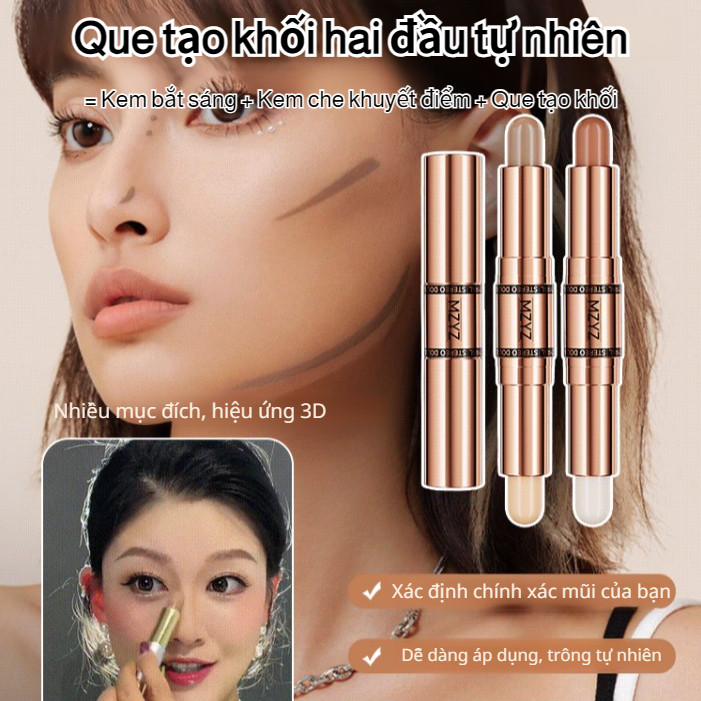 ❤️NÓNG BỎNG❤️Que tạo khối / Que tạo khối mặt chống nước / Que lì tự nhiên làm sáng rãnh nước mắt / Que tạo khối mũi và bắt sáng đa năng/Que cài đặt hai đầu / Bút tạo khối 2 trong 1 / Bút tạo khối cầm tay ngoài trời