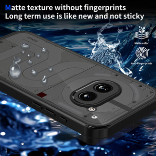 For Nothing Điện thoại Nothing Phone  2A / 2A Plus 5G Ốp lưng cứng trong suốt Da-Cảm giác mềm Khung TPU chống sốc mỏng