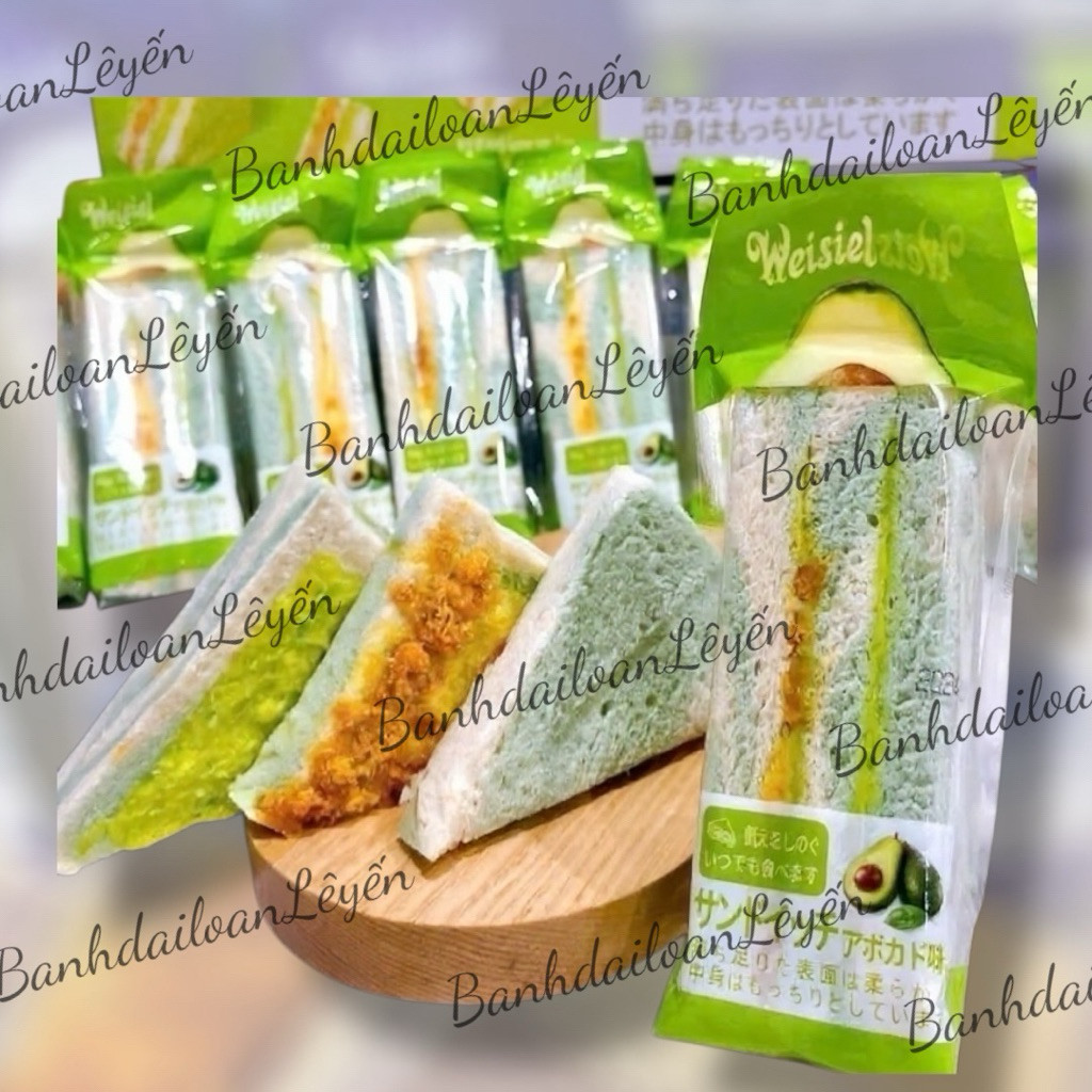 (Combo 10 cái) Bánh mì tam giác khoai môn,bơ, phomai chà bông Weise