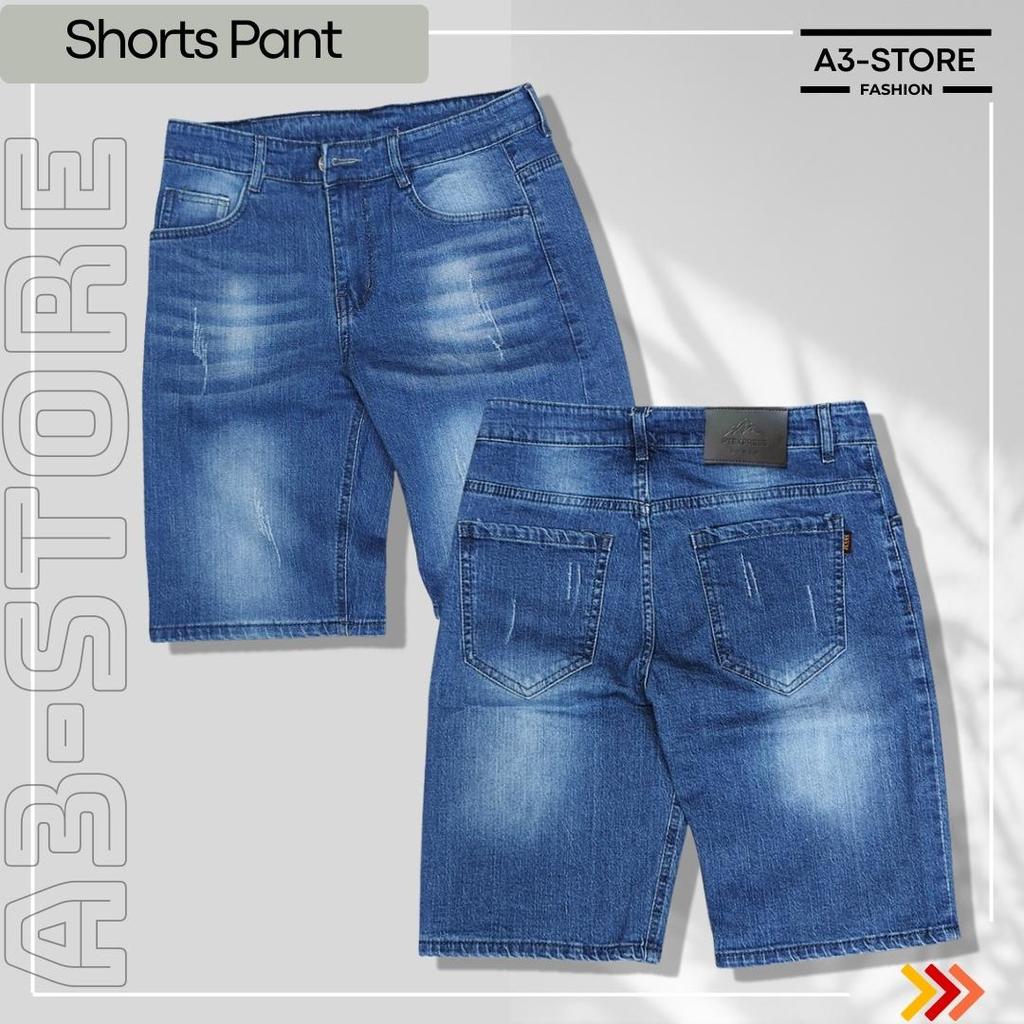 (Sọt Jean Nhiều Màu Có Size Lớn) Quần Short Jean Wash Nhẹ A3Store – Jean Co Giãn Thoải Mái | BigBuy360 - bigbuy360.vn