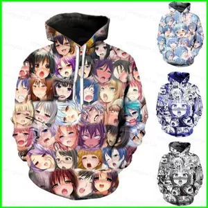 Áo khoác cosplay mặt anime 3D cho nam và nữ, thiết kế chui đầu dễ thương