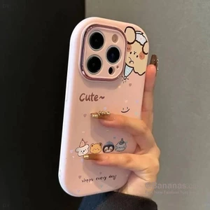 Ốp Điện Thoại Gấu Mũ Dễ Thương Cho IPhone 17 16 15 14 13 12 11 Pro Max X XSMax XR 7 8 Plus SE2020