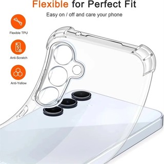 Ốp Lưng Trong Suốt Cho Samsung Galaxy S24 FE 5G Slim Soft TPU Vỏ Bảo Vệ Trên SamsungS24FE Samung S24FE S25FE S 24FE 25FE 5G