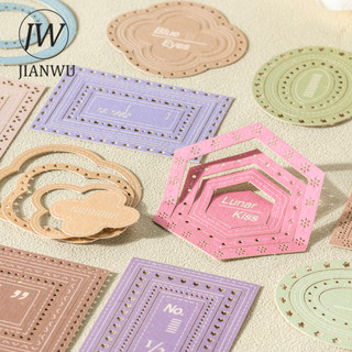 JIANWU Ngoại Vi Tầm Nhìn Series Vintage Nhãn Biên Giới Phong Cảnh Chất Liệu Cắt Dán Sổ Lưu Niệm Nhãn Dán Sáng Tạo Tạp Chí Văn Phòng Phẩm
