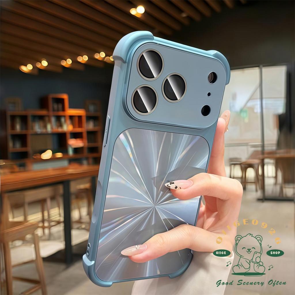 【 Ốp lưng iPhone17 】 Túi khí khí khí cực quang cảm giác da lỏng Vỏ điện thoại iphone17 Pro Max 16 15 14 13 cho vỏ iPhone Vỏ mềm silicon TPU chống sốc