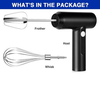 Máy đánh trứng điện cầm tay, không dây có điều khiển 3 tốc độ - Sạc USB để trộn và nướng dễ dàng