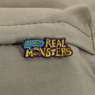 Bộ phụ kiện kim loại khắc chữ AAAHH!!! REAL MONSTERS - Heavyweight Pins cho balo và quần áo
