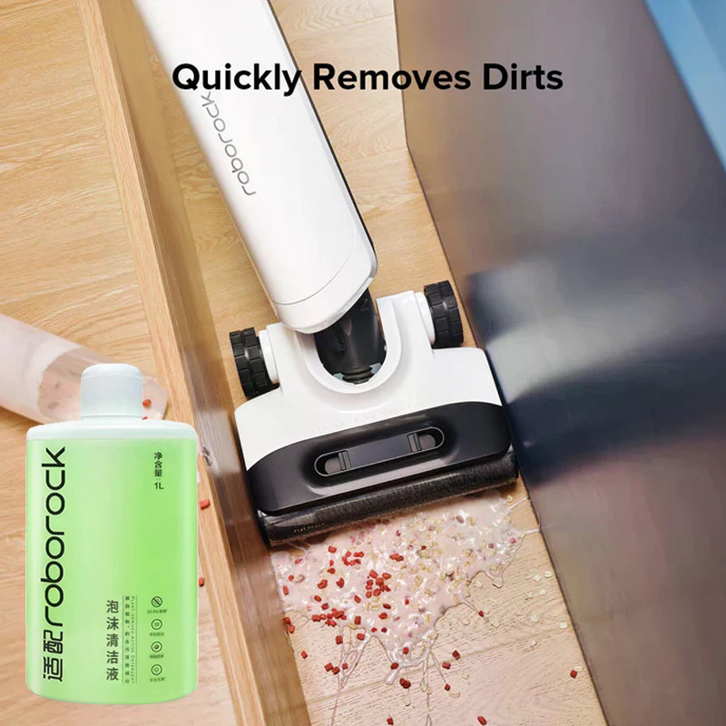 Chất Lỏng Cho Roborock F25 Ace Pro-Foam Phần Máy Hút Bụi Dung Dịch Vệ Sinh Chất Lỏng Phụ Kiện 1L