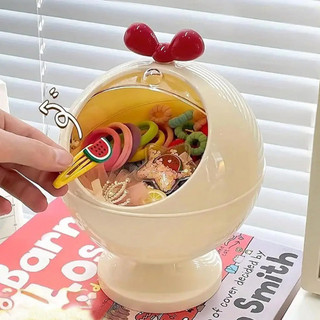 Hộp Đựng Đồ Mini Hình Cầu Đa Năng Thiết Kế Quả Cầu Xinh Xắn, Trang Trí Bàn Làm Việc Dễ Thương