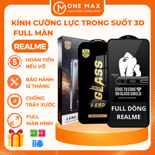 Kính cường lực Realme C67 C65 C51 C53 C55 Note 50 C30s C33 C35 C11 C12 C15 C17 C20 C21y C25y 3 4 5 6 7 8 9 9i 10 11