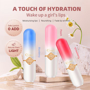 Son môi đổi màu ma thuật lâu trôi không thấm nước, dâu đào việt quất hồng PH Tâm trạng thay đổi màu vĩnh viễn Son môi Son dưỡng môi bóng