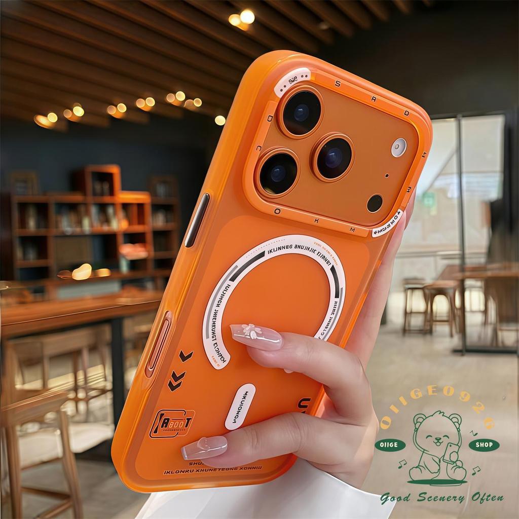 【 Ốp lưng iPhone17 】 Vỏ điện thoại từ tính IMD Skin Scrub iphone17 Pro Max16 15 14 13 12 cho vỏ iPhone Vỏ mềm silicon TPU chống sốc