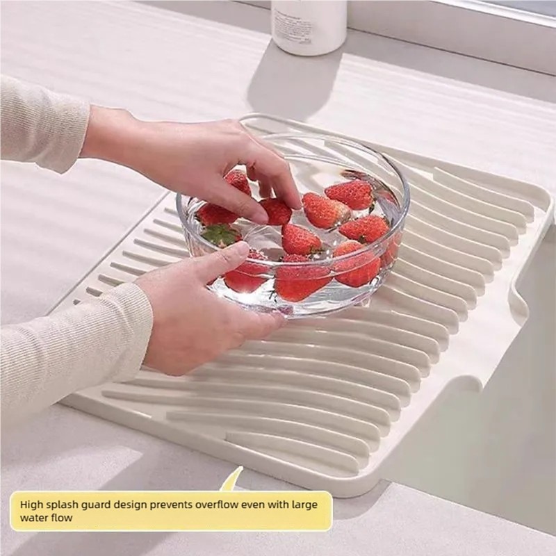 COO Thảm thoát nước silicon chịu nhiệt Thiết kế dốc chống trượt để sấy bát đĩa nhà bếp