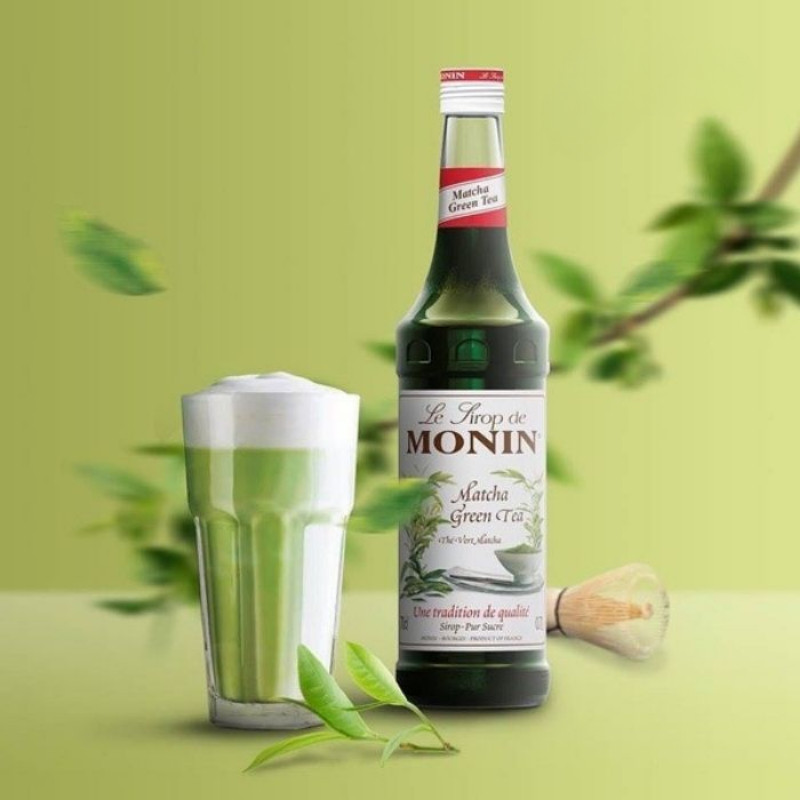 Siro Monin Trà Xanh Matcha 70cl, Nguyên Liệu Pha Chế Chuyên Nghiệp, Syrup Trà Xanh Nhập Khẩu Pháp