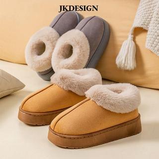 JKDESIGN Dép Mềm, Giày Bốt Tuyết Sang Trọng Thoải Mái, Lông Thú Giả Ấm Áp Giày Nữ Nữ
