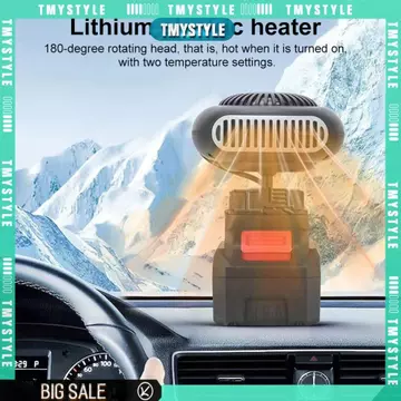Máy sưởi không gian nhỏ cầm tay 170W Quạt sưởi gia đình chạy bằng pin Máy sưởi có độ ồn thấp Máy sưởi không gian cho văn phòng tại nhà