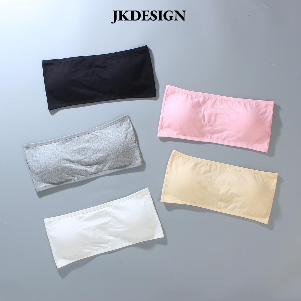 JKDESIGN Áo Ngực Quây & Áo Vest Bé Gái, Chất Liệu Cotton Thoáng Khí, Phù Hợp Học Sinh