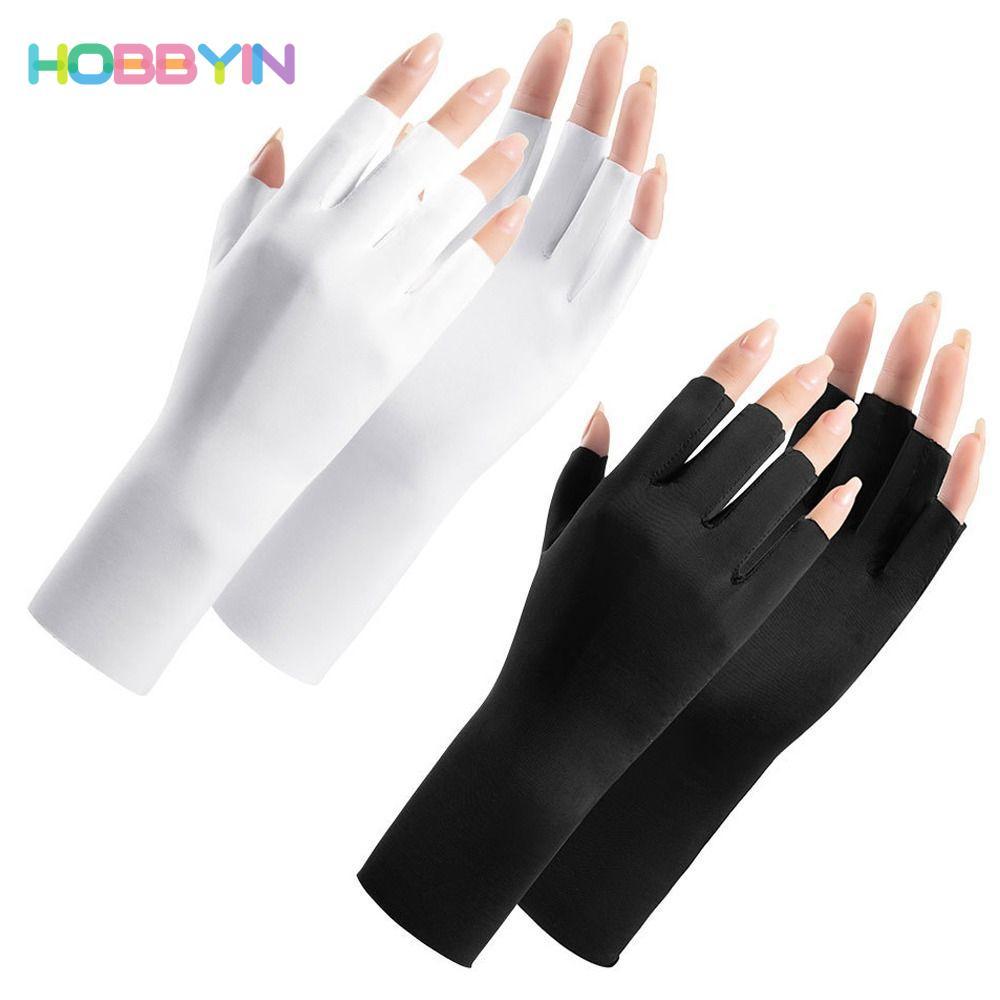 Găng Tay Chống Nắng HOBBYIN, Chống Tia UV với Đèn LED - Bảo Vệ Móng và Da Ngón Tay