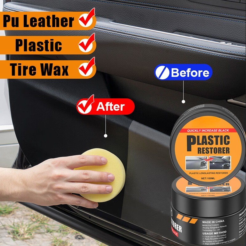 Xe Nhựa Phục Hồi Trở Lại Màu Đen Bóng Nội Thất Ô Tô Da & Bảng Điều Khiển Đổi Mới Sáp Lớp Phủ Chất Tự Động Đánh Bóng Và Sửa Chữa Lớp Phủ