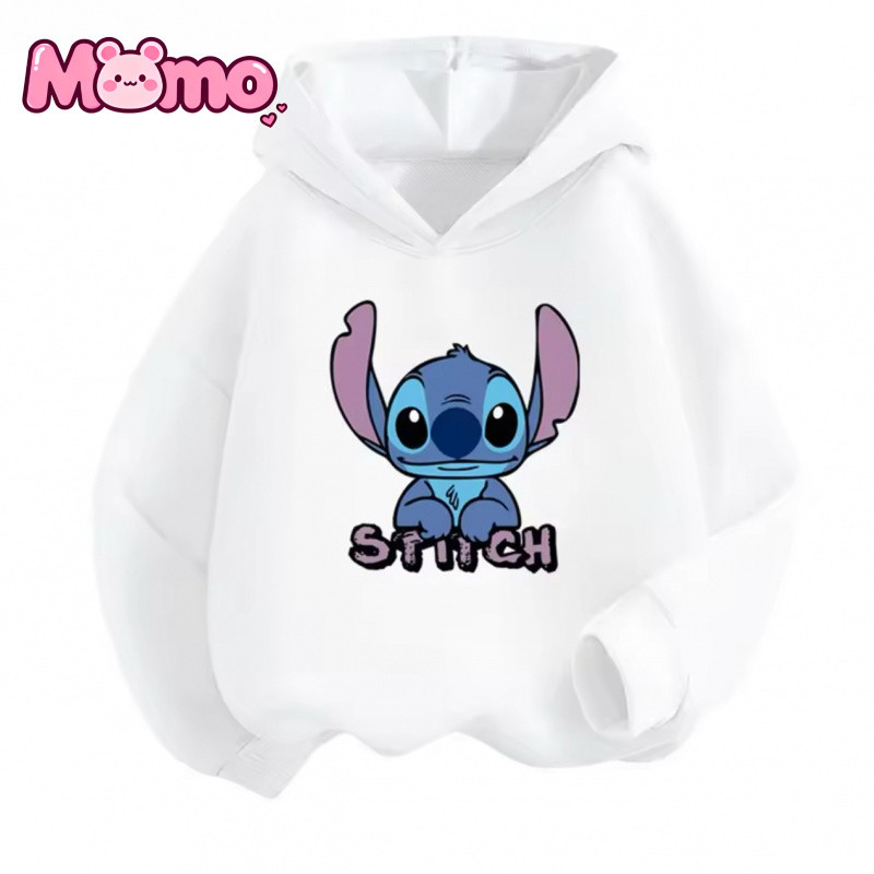 Stitch In Hình Dễ Thương Bé Trai Và Bé Gái Cùng Phong Cách Có Mũ Trùm Đầu Thoải Mái Thoáng Khí Rời Top