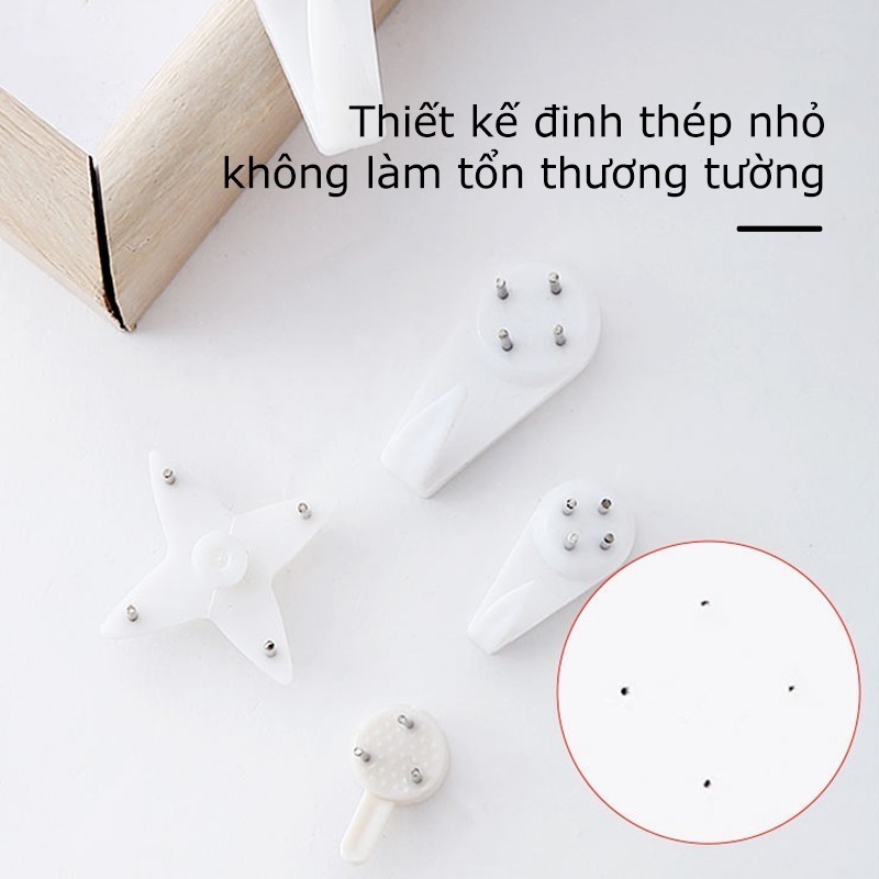 Mười cái Đinh ba chân, đinh treo ảnh, đinh đóng tường không cần khoan tường (nhiều cỡ) FE123