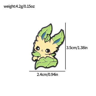 7 Cái / bộ Pokemon Eevee Kim Loại Huy Hiệu Pokemon Hợp Kim Thổ Cẩm Trang Trí Phụ Kiện Pin