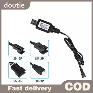 Doutie 7.4V (3.7V X2) Sạc SM-2P / 3P SM-4P Ngược XH-3P / 4P Pin Li-ion Điện RC Đồ Chơi Xe Thuyền Sạc USB VN