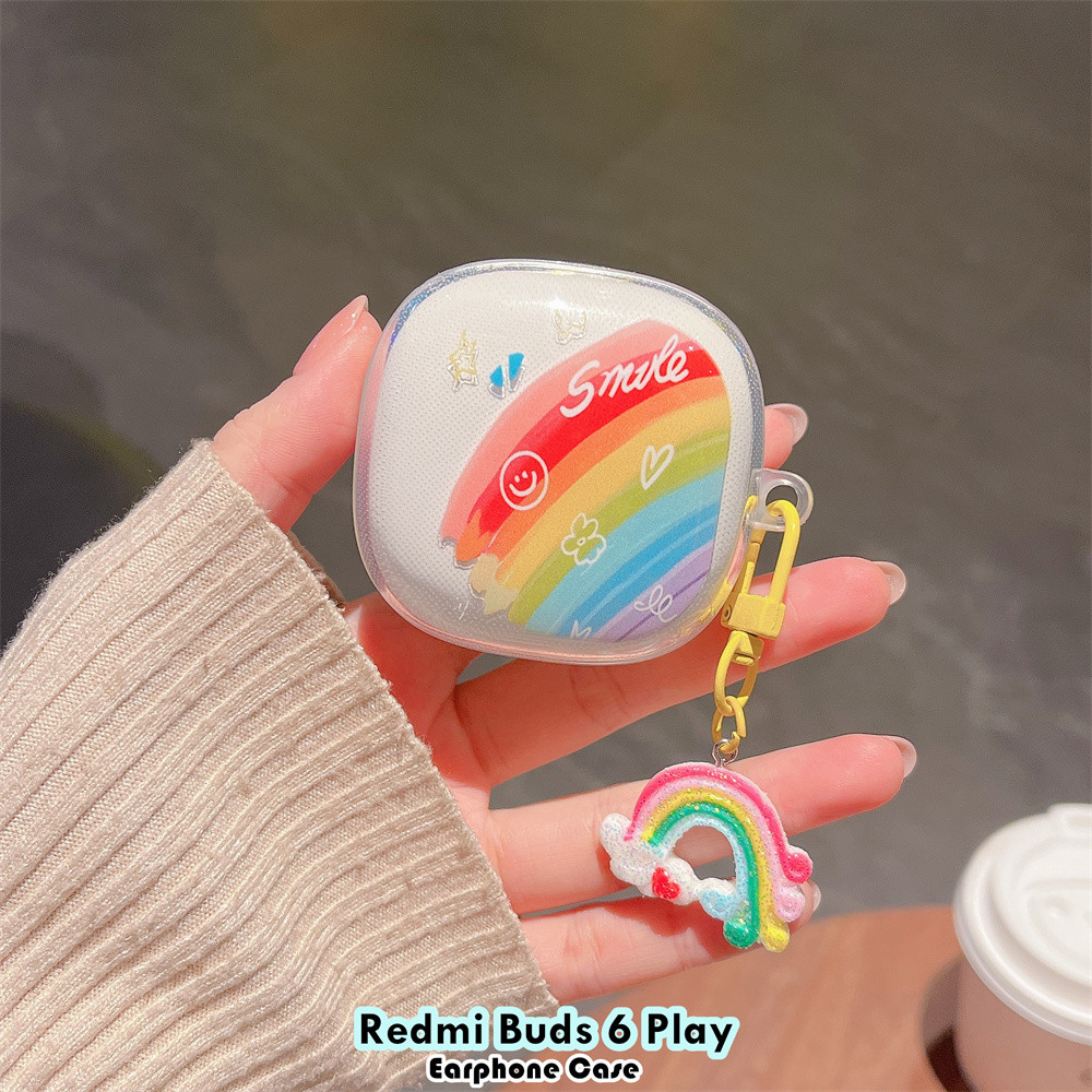 [Ngôi sao tương lai] Dành cho Redmi Buds 6 Play Vỏ silicon mềm DIY Vỏ tai nghe mèo sáng tạo
