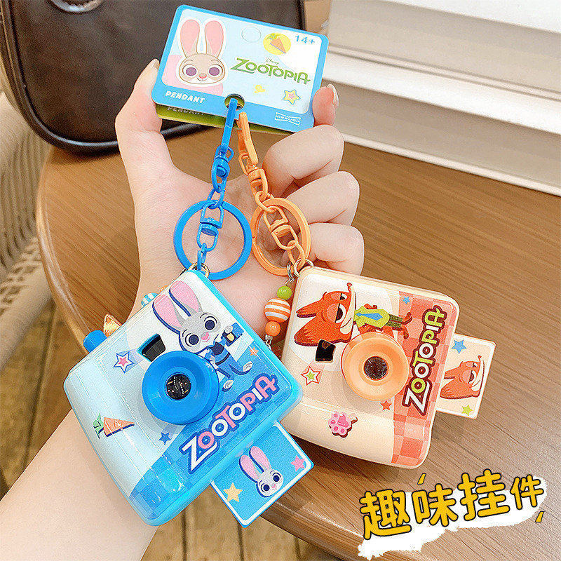 Chính thức Zootopia Judy Nick Decker Ngoại hình Túi hoạt hình dễ thương Móc khóa Mặt dây chuyền