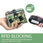 Hộp đựng thẻ OLVIDO, Ví nữ da PU RFID, Túi đựng tiền xu nhiều khe cắm thẻ nhỏ gọn siêu mỏng dành cho nam giới