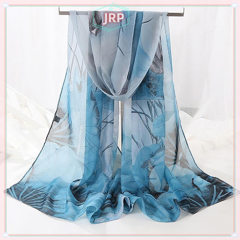 JRP Khăn Foulard Voan Màu Hoa Hồng Gradient, Thiết Kế Thanh Lịch Cho Mùa Hè