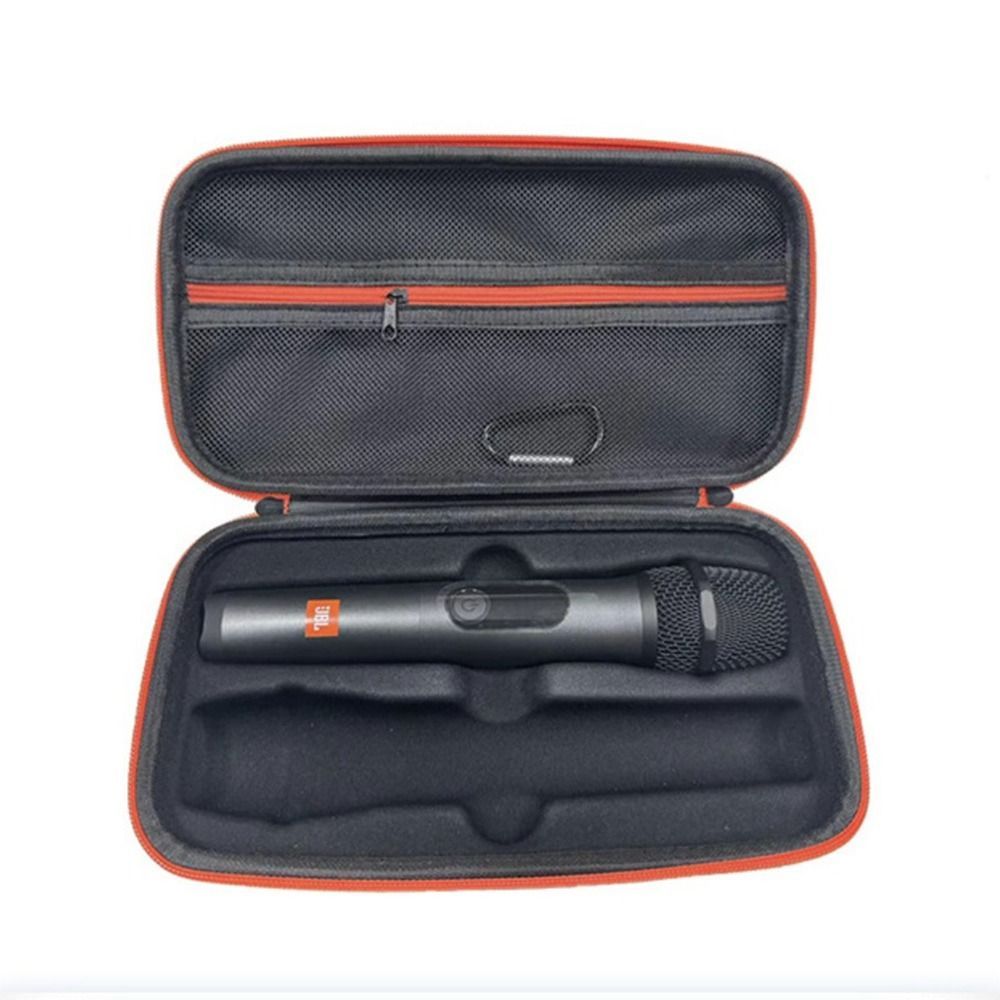 HOBBYIN Mang theo, Micro cầm tay vỏ cứng, Túi du lịch Mic dung lượng kép chống sốc chuyên nghiệp để hát Karaoke